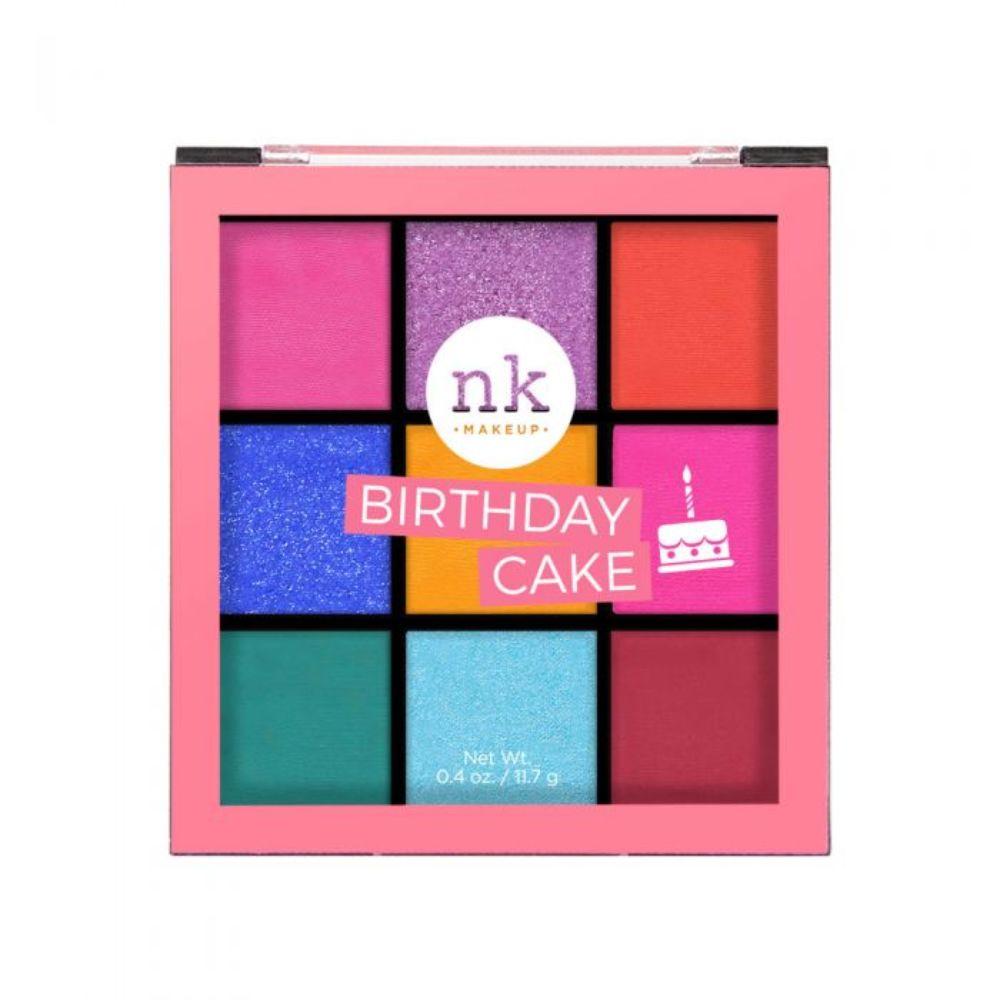 Nicka K Nine Color Eyeshadow Palette - Birthday Cake - HOK Makeup